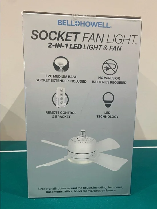Socket Fan Light - Picture 3 of 4